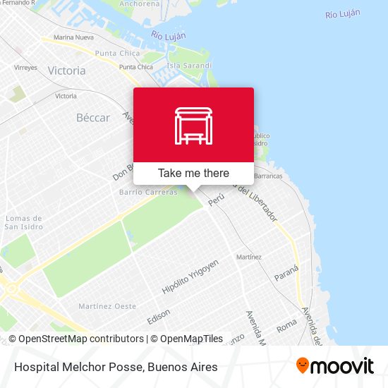 Hospital Melchor Posse map