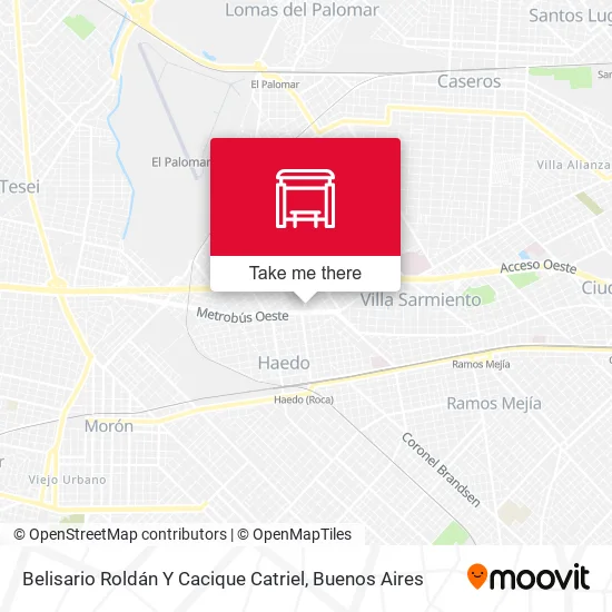 Belisario Roldán Y Cacique Catriel map