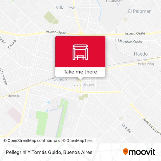 Pellegrini Y Tomás Guido map