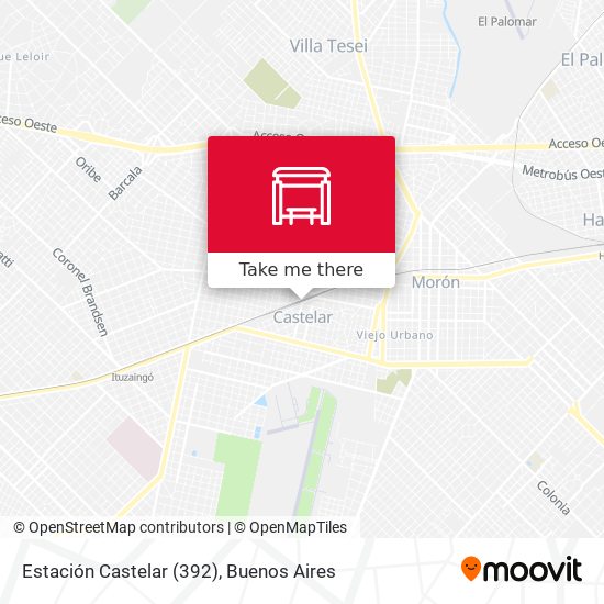Mapa de Estación Castelar (392)