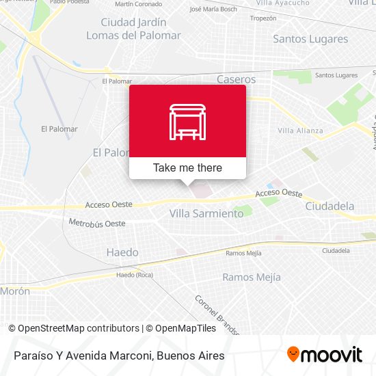 Mapa de Paraíso Y Avenida Marconi