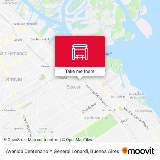 Avenida Centenario Y General Lonardi map