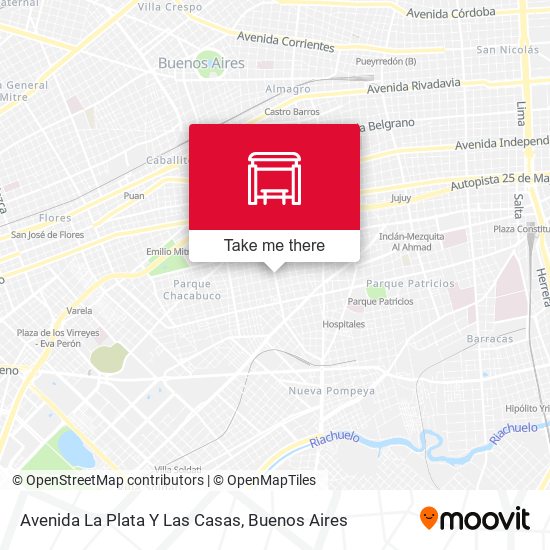 Avenida La Plata Y Las Casas map