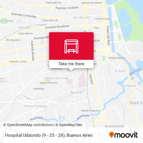 Hospital Udaondo (9 - 25 - 28) map