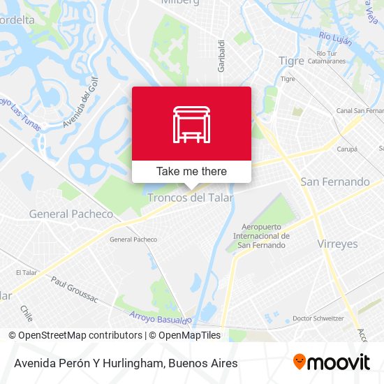 Mapa de Avenida Perón Y Hurlingham