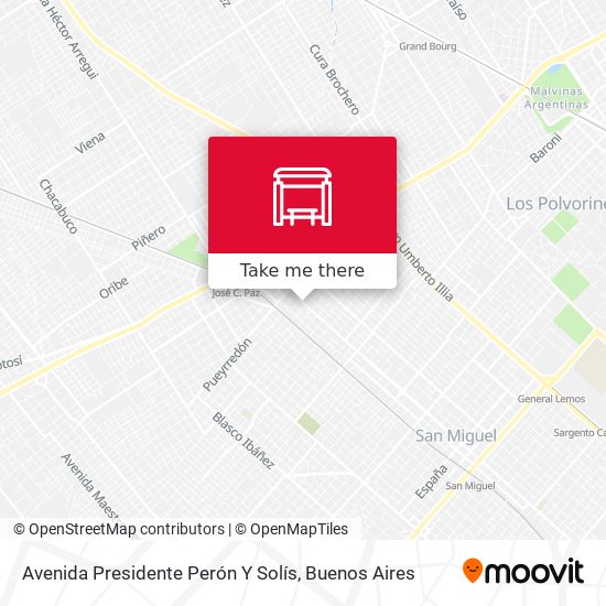 Avenida Presidente Perón Y Solís map