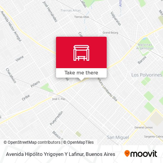 Avenida Hipólito Yrigoyen Y Lafinur map