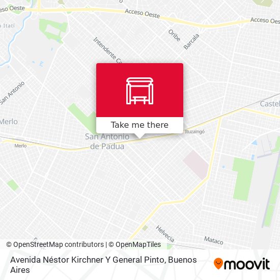 Mapa de Avenida Néstor Kirchner Y General Pinto