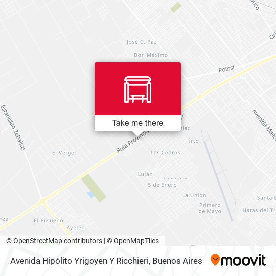 Avenida Hipólito Yrigoyen Y Ricchieri map
