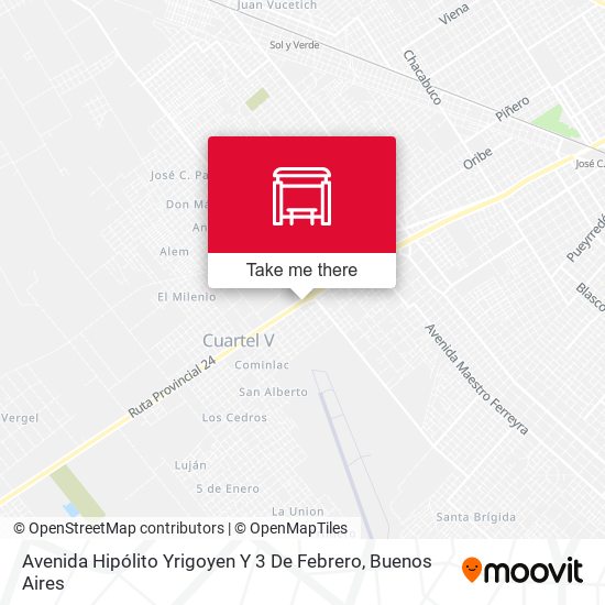 Mapa de Avenida Hipólito Yrigoyen Y 3 De Febrero