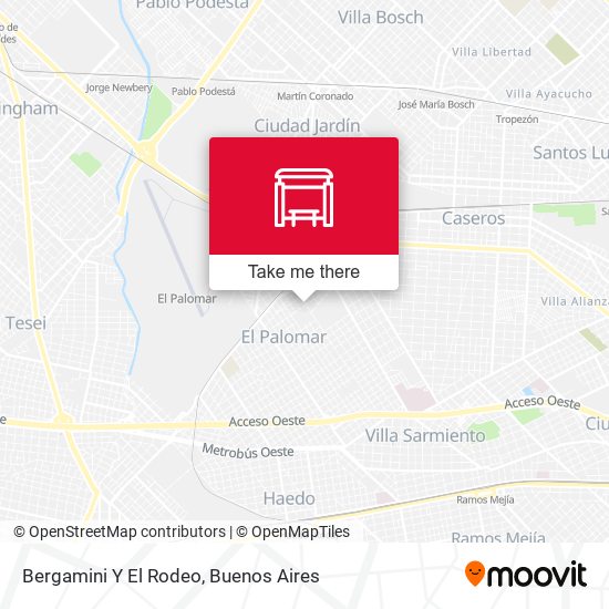 Bergamini Y El Rodeo map