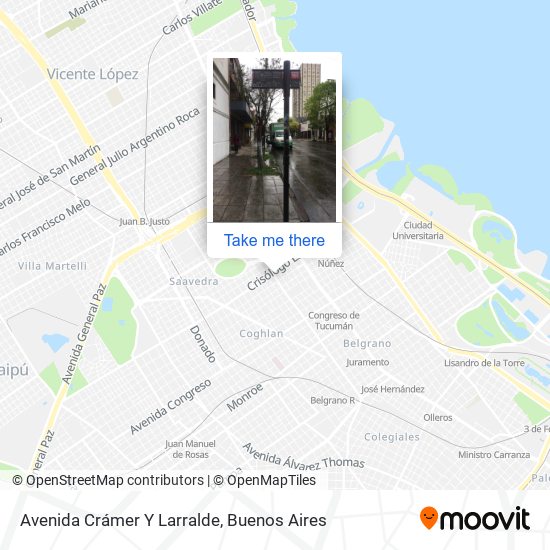Mapa de Avenida Crámer Y Larralde