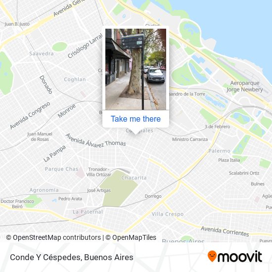 Conde Y Céspedes map