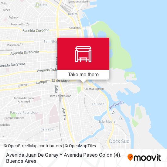 Avenida Juan De Garay Y Avenida Paseo Colón (4) map