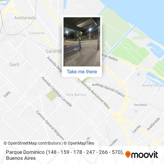 Parque Domínico (148 - 159 - 178 - 247 - 266 - 570) map