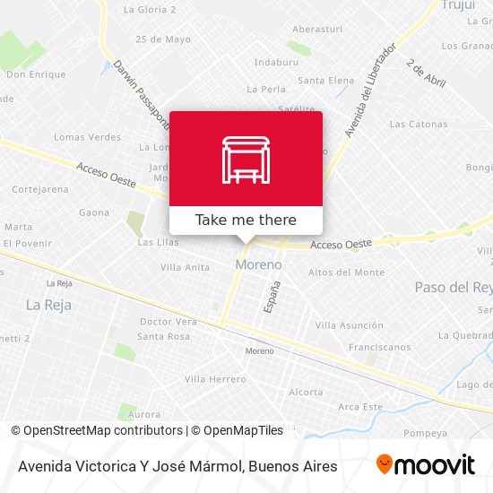 Avenida Victorica Y José Mármol map