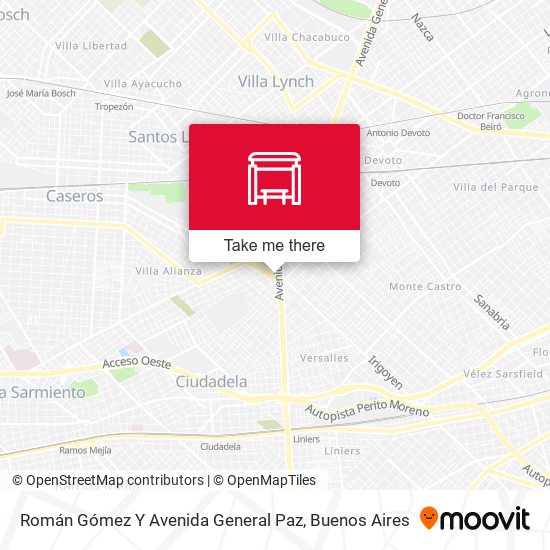 Román Gómez Y Avenida General Paz map