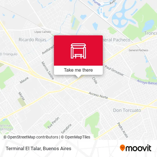 Mapa de Terminal El Talar