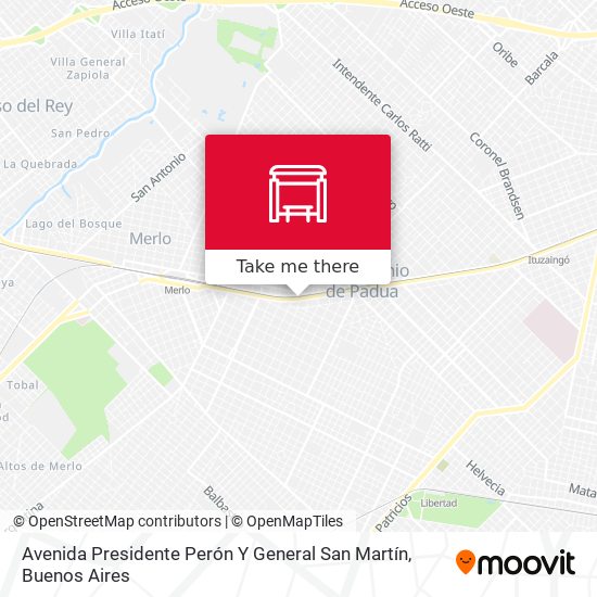 Avenida Presidente Perón Y General San Martín map