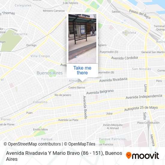 Avenida Rivadavia Y Mario Bravo (86 - 151) map