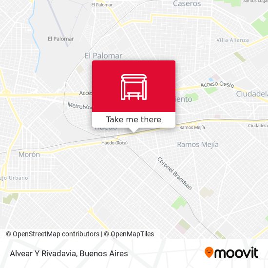Mapa de Alvear Y Rivadavia