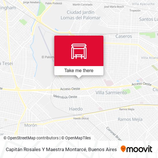 Capitán Rosales Y Maestra Montarcé map