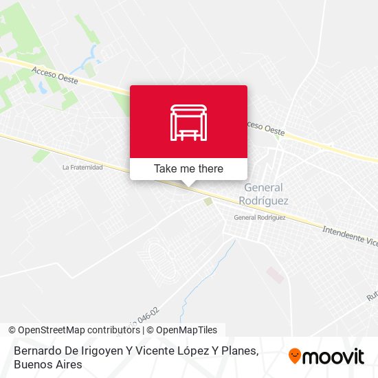 Bernardo De Irigoyen Y Vicente López Y Planes map