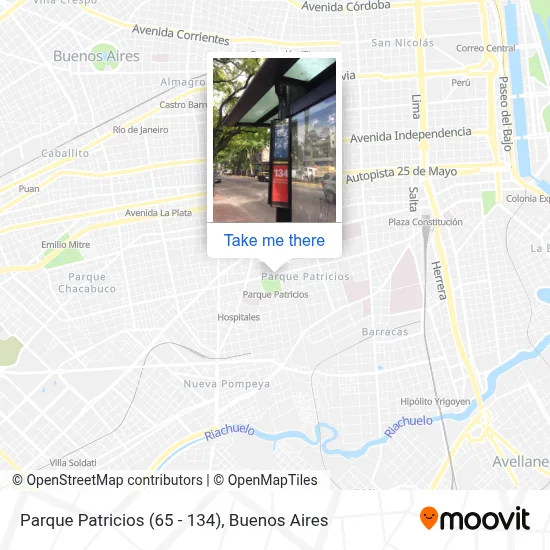 Parque Patricios (65 - 134) map
