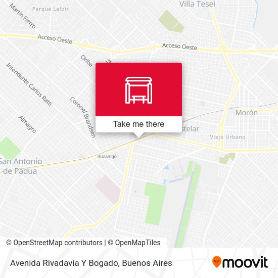 Avenida Rivadavia Y Bogado map