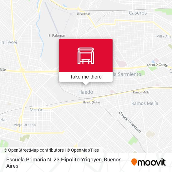 Escuela Primaria N. 23 Hipólito Yrigoyen map
