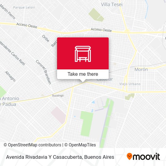 Avenida Rivadavia Y Casacuberta map
