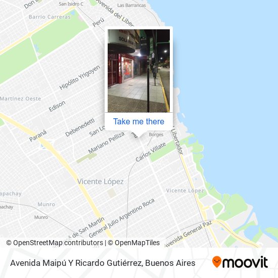 Mapa de Avenida Maipú Y Ricardo Gutiérrez