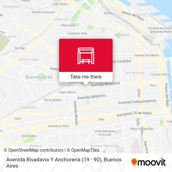 Avenida Rivadavia Y Anchorena (19 - 90) map