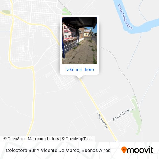 Colectora Sur Y Vicente De Marco map
