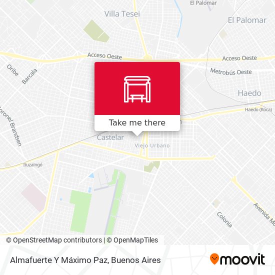Mapa de Almafuerte Y Máximo Paz