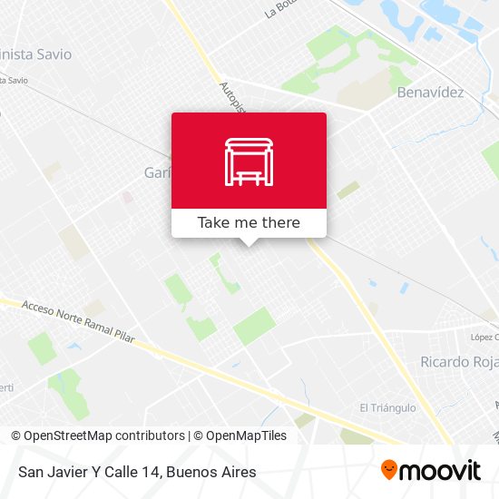 San Javier Y Calle 14 map