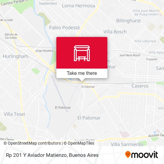 Rp 201 Y Aviador Matienzo map