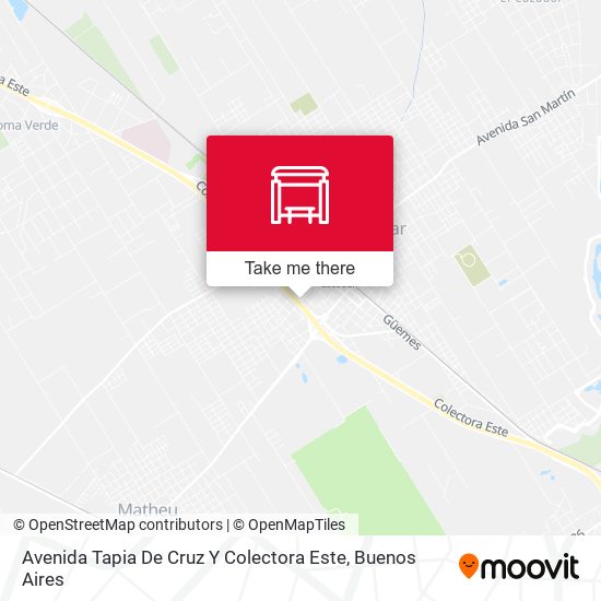Mapa de Avenida Tapia De Cruz Y Colectora Este