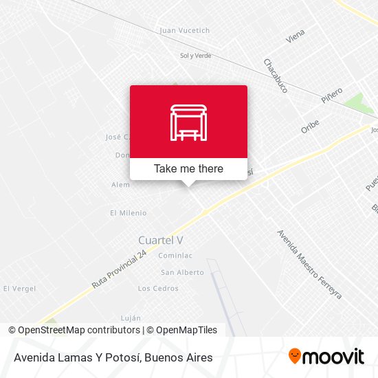 Avenida Lamas Y Potosí map
