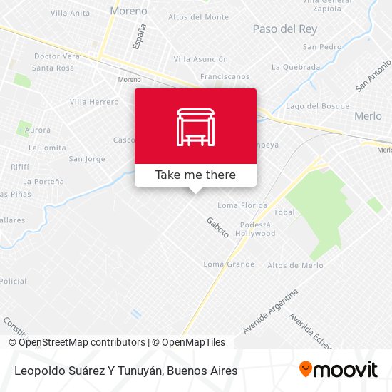 Leopoldo Suárez Y Tunuyán map