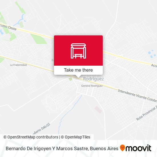 Mapa de Bernardo De Irigoyen Y Marcos Sastre