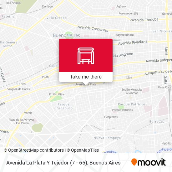 Avenida La Plata Y Tejedor (7 - 65) map