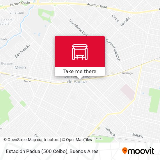 Estación Padua (500 Ceibo) map