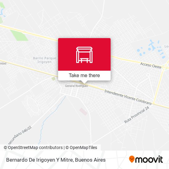 Bernardo De Irigoyen Y Mitre map