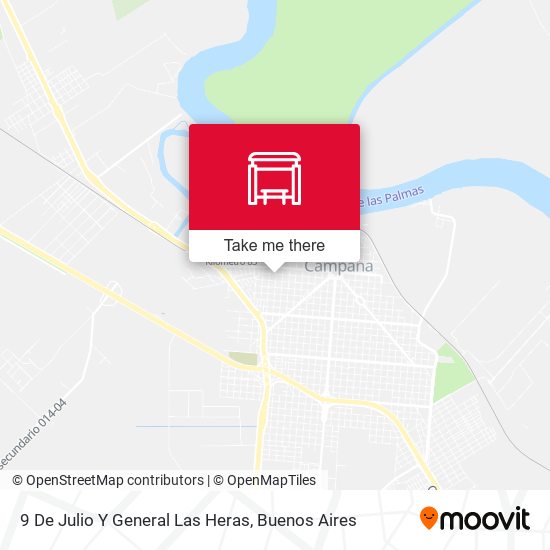 Mapa de 9 De Julio Y General Las Heras