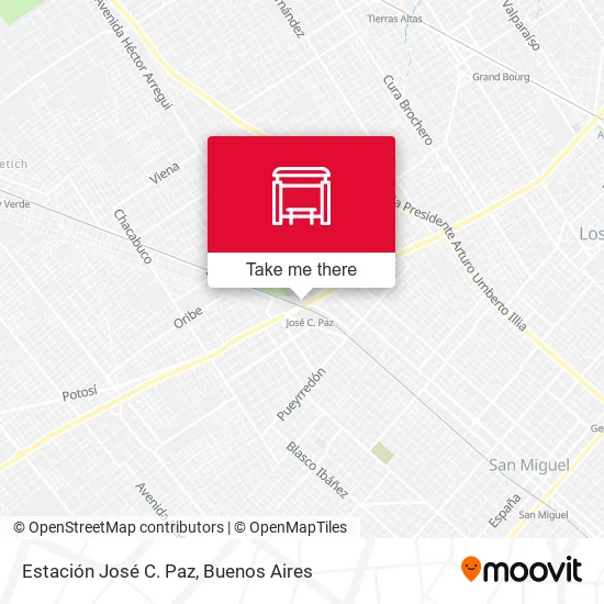 Mapa de Estación José C. Paz