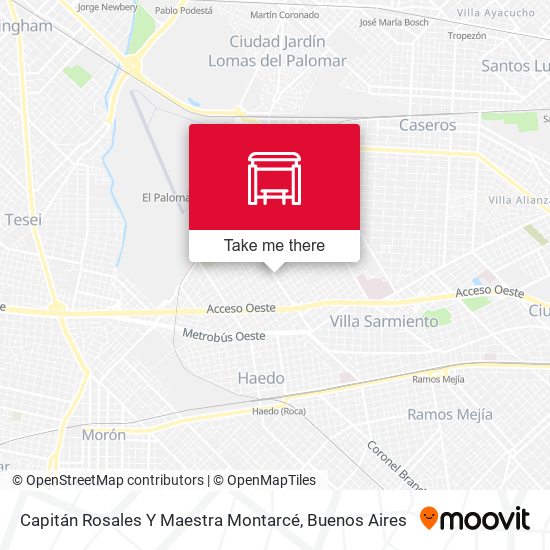 Capitán Rosales Y Maestra Montarcé map
