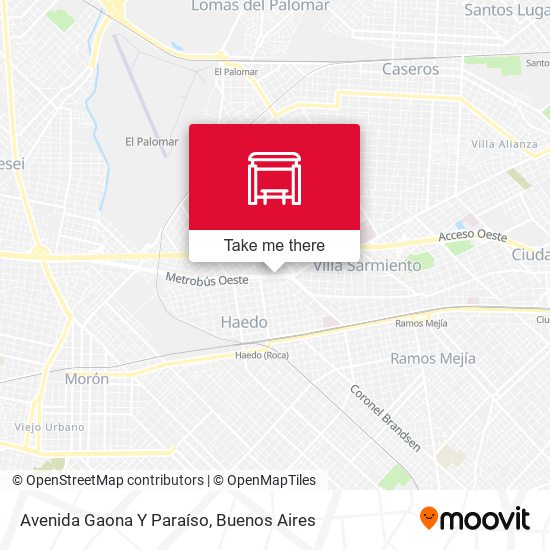 Mapa de Avenida Gaona Y Paraíso