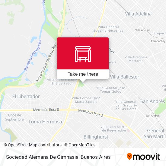 Sociedad Alemana De Gimnasia map
