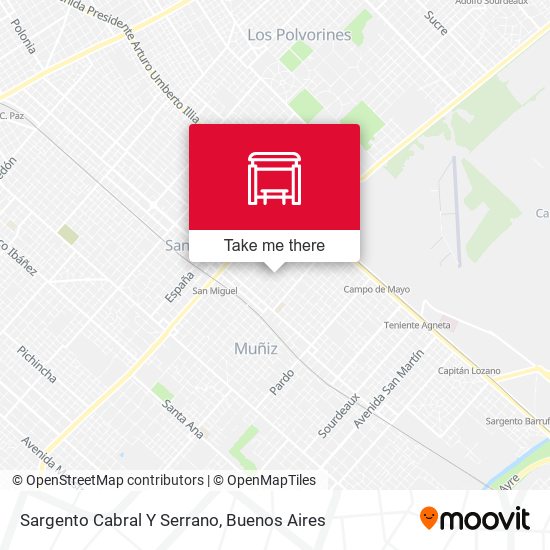 Mapa de Sargento Cabral Y Serrano